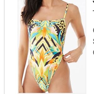 ❤️ 2/30 Forever 21 Tropical swimsuit